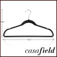 thumbnail image 5 of Casafield 50 Velvet Suit Hangers, Black - Space Saving, Non-Slip & Swivel Hook, 5 of 7