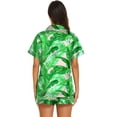thumbnail image 2 of Ekouaer Silk Pajamas for Women Short Sleeve Sleepwear Soft Button Down Loungewear 2 Piece Satin Pjs Shorts Set, 2 of 5