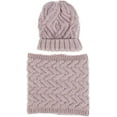 thumbnail image 2 of 2PCS Winter Beanie Hat Scarf Set Women Men Slouchy Scarf Warm Knitted Hat Skull Cap, 2 of 2