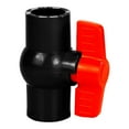thumbnail image 1 of Interruptor de la válvula de bola de PVC Interruptor de cierre del interruptor de la válvula Control de agua a prueba de fuga para peces Tank Aquarium Dia interna 4cm, 1 of 8