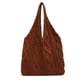 thumbnail image 1 of Bolso Hombro Casual para Mujer Bolso Compras Color Sólido para Mujer (marrón), 1 of 9