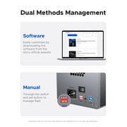 ORICO 5 Bay 3.5 Hard Drive Enclosure Hard Drive Docking Station USB3.0 to SATA 5Gbps DAS PRO 150W Power Build-in Cooling Fan for Business User Aluminum (9858U3)
