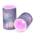 thumbnail image 7 of Yayeee Flameless Candles with Remote Flickering Battery Operated Multi Color Changing, Trees in The Night, 7 of 7