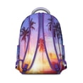 thumbnail image 3 of Campus Commute Backpack with Hawaii Tropical Wind Palm Leaves Print: Perfect Gift for Students, Durable Lightweight Laptop Daypack for High School and College, 3 of 6