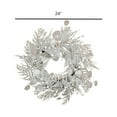 thumbnail image 4 of Kurt Adler 24-Inch Un-Lit Decorated White Rattan Wreath, 4 of 4