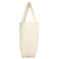 thumbnail image 5 of DALIX Monogram Bag Personalized Totes For Women Open Top Natural Letter Z, 5 of 8