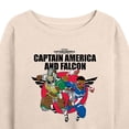 thumbnail image 3 of Marvel Captain America: Brave New World - Cap A Falcon Team Up - Women's French Terry Pullover Sweatshirt, 3 of 5