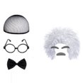 thumbnail image 2 of Set de disfraz de cosplay Mad Scientist, peluca blanca con gafas, 2 of 2
