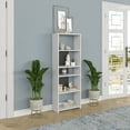 thumbnail image 4 of Ada Home Decor Diosp Multiple Tier Open Shelf Modern Bookcase, Anthracite/White, 4 of 7