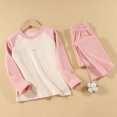 thumbnail image 4 of HFHAPW 2 Piece Boys Girls Pajamas Kids Long Sleeve Top and Pants Pajamas Pjs Fall Winter Sleepwear Set for Toddler Little Boys Girls, 4 of 9