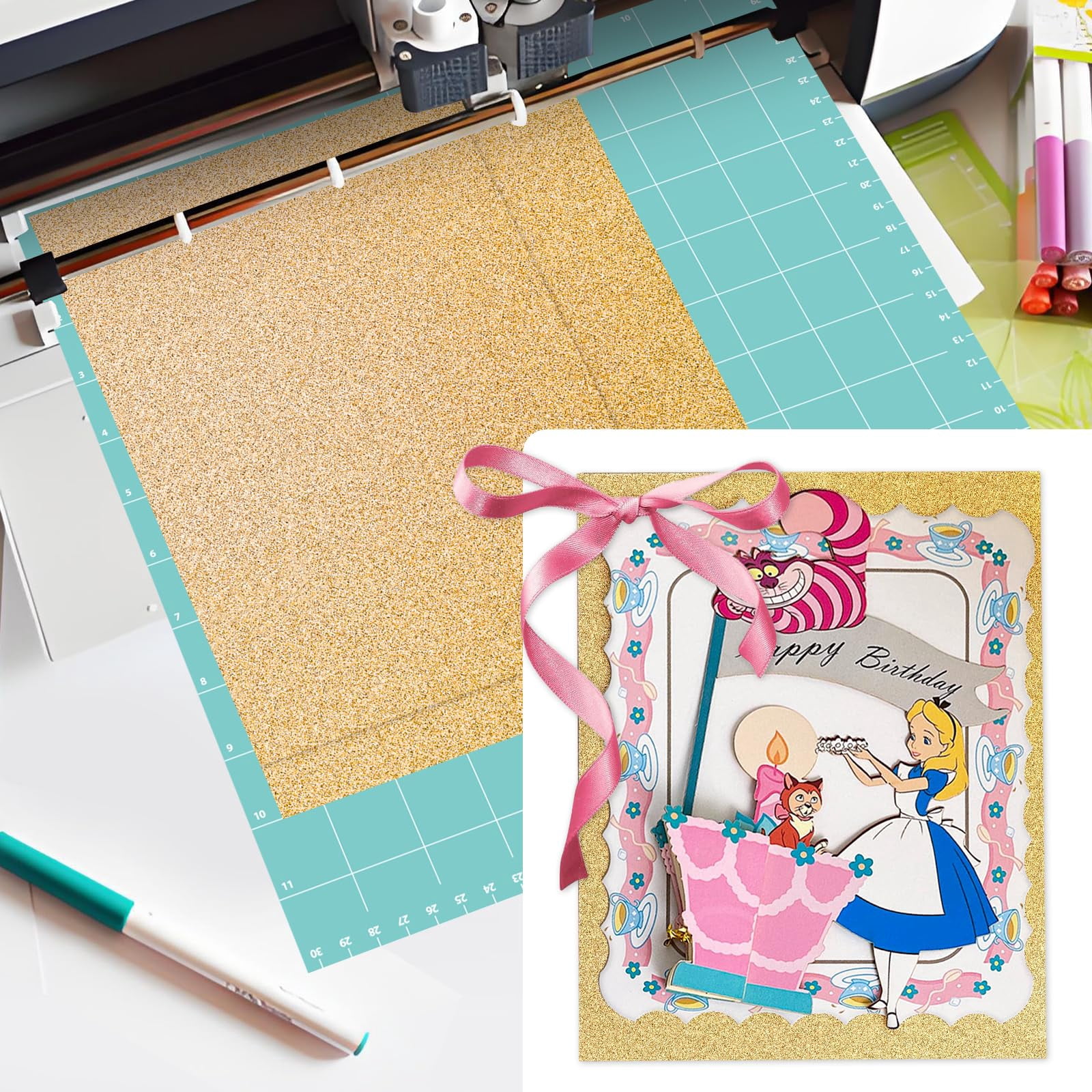 12 X 12 Inch Double Side Glitter Cardstock Paper 100lb Heavy Weight No Shred Colored Card Stock For Making 30 Colors
