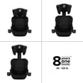 thumbnail image 6 of Diono Everett NXT Latch Slim Fit Lightweight Booster Car Seat, Black, 6 of 6