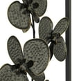 thumbnail image 5 of DecMode Black Metal Orchid Floral Wall Decor with Black Metal Stand (2 Count), 5 of 9