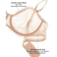 thumbnail image 4 of Sostén INLYRIC Transparente Sin Tirantes Talla Grande 36DD Beige, 4 of 6