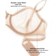 thumbnail image 4 of Sostén INLYRIC Transparente Sin Tirantes de Malla Sin Relleno Beige 34C, 4 of 6