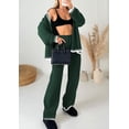 thumbnail image 3 of Conjunto Lounge PRETTYGARDEN Suéter Cardigan Pantalones de Pierna Ancha XL, 3 of 8