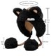 thumbnail image 3 of Gorro de punto con orejas de gato y forro polar | Pasamontañas cálido de invierno para mujer | Gorro de punto resistente al viento, 3 of 6