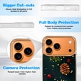 thumbnail image 6 of Case For Apple iPhone Air / 17 Pro / 17 Pro Max Series Case, Slim Thin Transparent Flexible Clear TPU Shockproof Phone Case For iPhone 17 Series, Christmas fir branches, 6 of 6