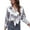 Gray, variant on LEAVINGSUO 2026 Fall Womens Tops Plus Women Fashion Turndown Collar Long Sleeve Solid Color Casual Shirt Tee Tops