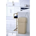 thumbnail image 2 of Superio Swing-Top Trash Can. 50 Liter/13 Gal. (Beige), 2 of 2