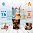 thumbnail image 4 of Pumpkin Cool Girl 40 Oz Tumbler with Handle Lid and Straw, Stainless Steel Double Walled Vacuum Insulated Cup, Cute Anniversary Wedding Birthday Gifts Tumbler for Women Men Friends Outdoor Indoor, 4 of 7