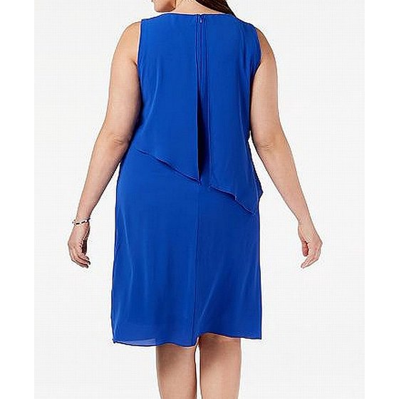 Jessica Howard Dresses Jessica Howard Chiffon Tiered Women's Plus Sheath Dress