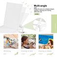 thumbnail image 3 of Walsunny 4pcs Patio Outdoor Chaise Lounge Chair with Wheels for Outside Aluminum Adjustable Angle Lounge Chair Set（White）, 3 of 6