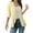 Yellow, variant on Summer Cardigan for Women Eyelet Hole 3/4 Sleeve Tops Open Front Lightweight Boho Beach Wear