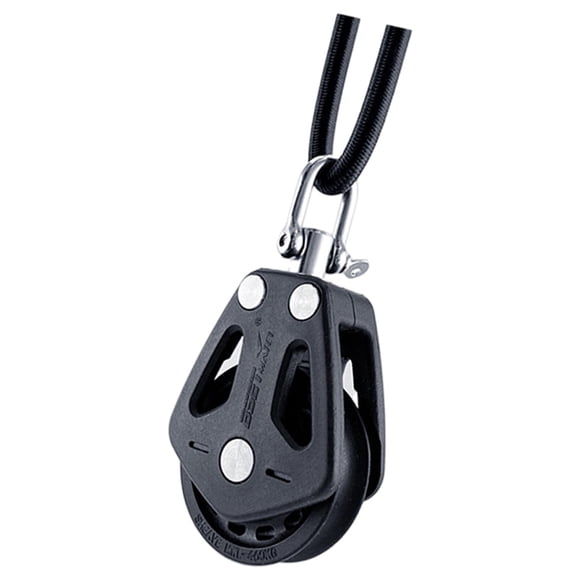Accesorio de bloque de cojinete liso de velero giratorio de polea simple para yates, fácil A