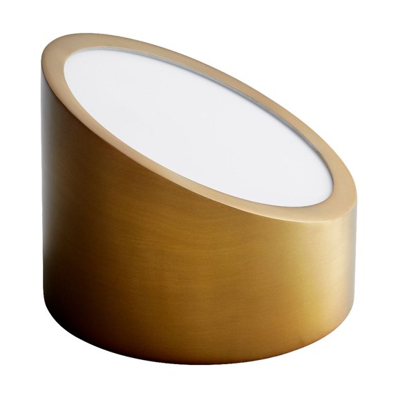 3-560-40 Oxygen Lighting Zeepers - 4.75 Inch 8.2W 120V 1 LED Wall Sconce-Aged Brass Finish