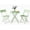 Green, variant on Senfot 3-Piece Outdoor Square Patio Bistro Set, Sturdy Iron Frame Table and Chairs, All-Weather Furniture for Balcony Garden Yard Poolside Black