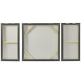 thumbnail image 6 of 32" x 32" Ripple Starburst Framed Wall Art with Gold Frame, by DecMode (3 Count), 6 of 7