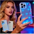 thumbnail image 1 of LED Bowknot Phone Case, Vibrant Built-in Light up Cases, Fashion Colorful Incoming Call Glowing Flash Light-Up Protective Cover for iPhone, Stylish Parties and Daily Use, 1 of 13