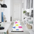 thumbnail image 4 of Yayeee Runner Rug for Bedroom 2'x6' Machine Washable Hallway Non Slip Mat, Yellow Retro Round, 4 of 8