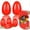 Red, variant on Ckraxd Easter Plastic Open Top Egg, Colorful Easter Eggs, Egg Hunt Supplies, Party Gift Basket Filler, Decoration for Easter Celebrations and Events