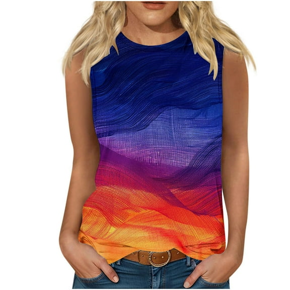 Women Sleeveless Crop Tops, Shirts for Women Dressy Casual Summer Tees for Women 2026 Trendy Summer Tops for Women 2026 Trendy Past