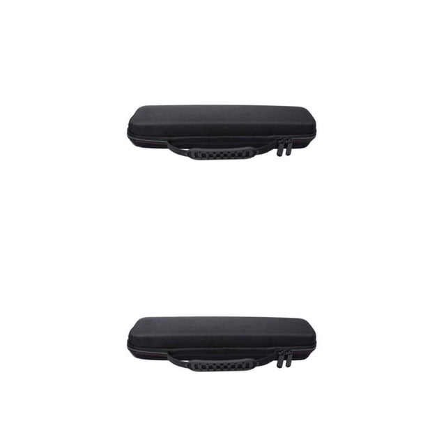 Matsuzay Caja de almacenamiento para plancha de pelo de viaje, resistente al agua, anticaída, portátil, herramienta de peluquería, estuche de Negro 2piezas
