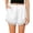 White, variant on Soft Silky Fabric Shorts for Women Ladies' Summer Casual Satin Patchwork Lace Home Shorts Black S