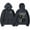 5, variant on Cazzu Inspired Double Sided Print Zip-Up Hoodie - Unisex Oversized Hip Hop Casual Fall/Winter