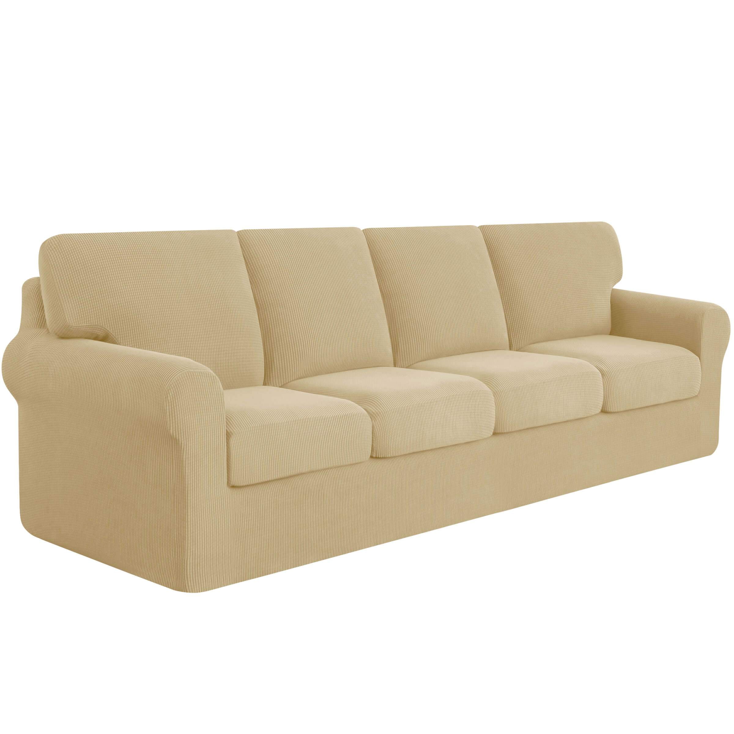 Subrtex Sofa Slipcover Sets 9 Pieces Stretch Couch Cover Backrest Cushion Covers (Oversized Sofa