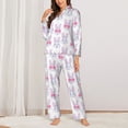 thumbnail image 2 of Sikiie Heart Rabbit Women's Long-Sleeve Shirt and Full-Length Bottom Pajama Set (s-xxl)-Small, 2 of 7