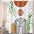 thumbnail image 5 of Boho Shower Curtains for Bathroom Boho Bathroom Decor Mid Century Fabric Bathroom Curtain - 72" x 72" Bohemian Botanical Waterproof Colorful Bath Curtain with 12 Hooks, 5 of 6