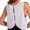 White, variant on Vedolay Workout Tank Tops For Women Women's Satin Chain Halter Neck Shirred Back Draped Crop Cami Top,Pink L