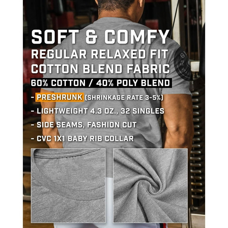 GYMISH Lift Weights, Faster Cardio Workout T-Shirt for Men – Funny