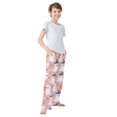 thumbnail image 3 of FORMRS Boys Pajama Pants with Pockets Size 6-8Y Kids Lounge Sleep Bottoms, Cartoon Halloween Ghosts, 3 of 8
