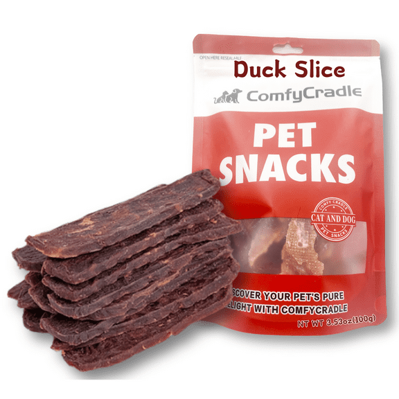 TenderTouch Duck Slices, Single Ingredient Training Treats for Dogs, 3.53 Ounce