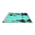 thumbnail image 2 of Ahgly Company Machine Washable Indoor Rectangle Abstract Turquoise Blue Modern Area Rugs, 8' x 10', 2 of 4