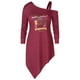 thumbnail image 1 of Camiseta de Navidad con estampado de letras asimétricas y tallas grandes Rosegal  Sudaderas y sudaderas con capucha, 1 of 5