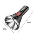 thumbnail image 3 of PEONAVET Lampe de Poche Portative Puissante Lampe de Poche à DEL Rechargeable par Usb à Main Lumineuse Longue Portée Lumière Forte Lampe Torche de Camping Extérieur, 3 of 9