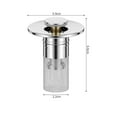thumbnail image 2 of Harpi Kitchen Sink Drain Strainer, Sink Protectors for Kitchen Sink, Bathroom Sink Drain Strainer, Pop Up Sink Drain Filter with Removable Stainless Steel Filter Basket Hair Catcher, 2 of 8